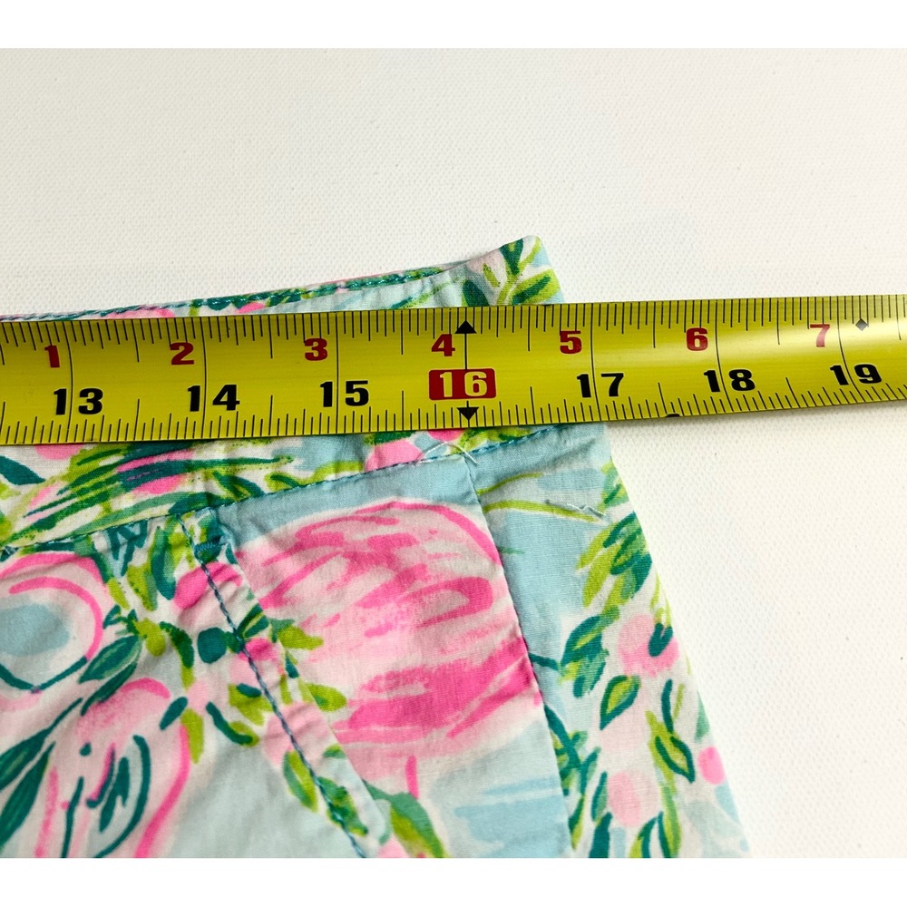 Lilly Pulitzer Buttercup Scallop Hem Shorts, Size 10, Pink Flamingo - Picture 3 of 6